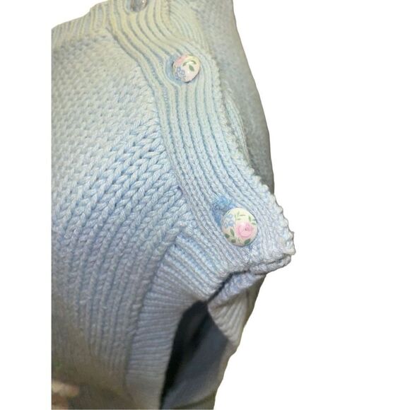 The Eagles Eye Vintage Light Blue Sleeveless Sweater Size Medium - Picture 5 of 13